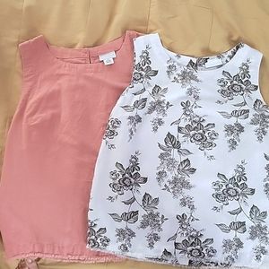 Lot of 2 sleeveless tops
